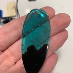 Handmade Resin and faux leather jewelry